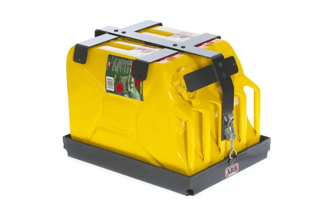 Double Jerrycan Holder for Steel Roofrack