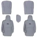 Canvas Seat Covers Front Hilux 15+ Integrated Headrests Bucket seats RHD Only, Not GR Sport