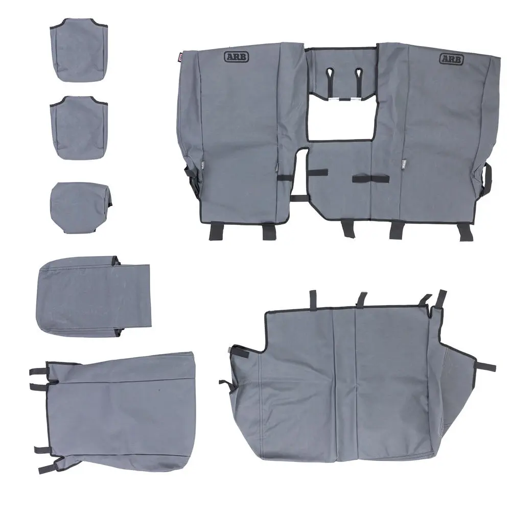Canvas Seat Covers Rear, Suits Hilux DC 15+ Bucket seats 