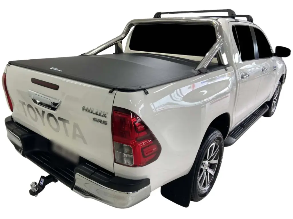 [TUFF-10692] Ute Tonneau Cover with Sports Bars Clip On Hilux DC (A Deck) 2015+