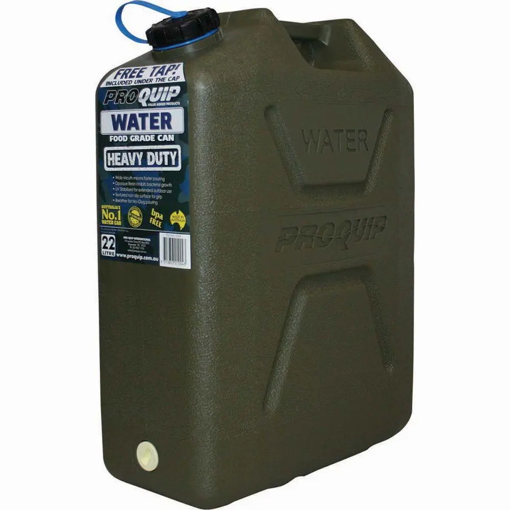 PROQUIP Water Plastic Jerry Can 22l