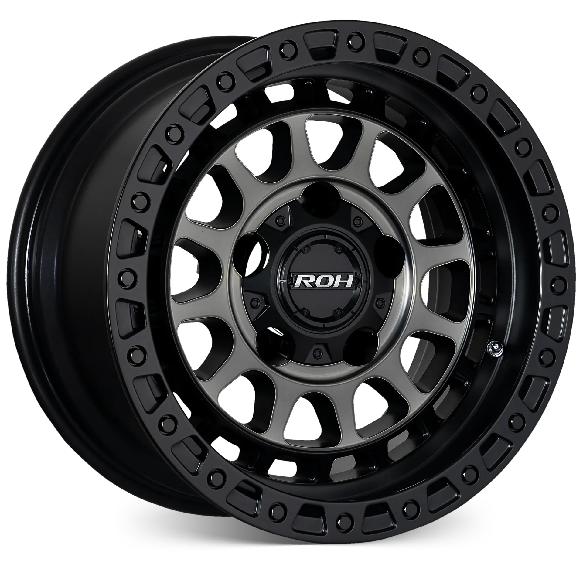 [ROHAST16901BM] Alloy Rim 16"x9 Assault Graphite Centre Black Lip LC70 -12N 5/150