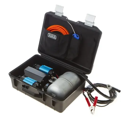 [ARBCKMTP12] Air Compressor, Brushed, Portable, Twin with Air tank, 12v