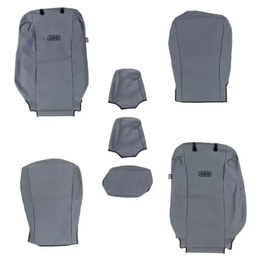 [ARB0850104CF] Canvas Seat Covers Front, Suits Hilux 15+ Independant Headrests Bucket seats RHD Only, Not GR Sport