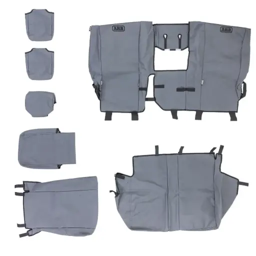 [ARB0850104CR] Canvas Seat Covers Rear, Suits Hilux DC 15+ Bucket seats 